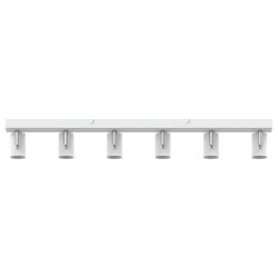Spotlight plafond 6 voies réglables blanc E27 