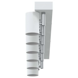 Spotlight plafond 6 voies réglables blanc E27 