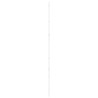 Porte de grange Blanc 80 x 210 cm Bois massif en pin 
