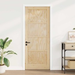 Porte Intérieure "ORKDAL" 93x211x4 cm en Bois Massif de Pin 