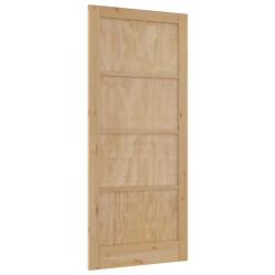 Porte Intérieure "ORKDAL" 93x211x4 cm en Bois Massif de Pin 