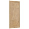 Porte Intérieure "ORKDAL" 93x211x4 cm en Bois Massif de Pin 