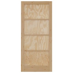Porte Intérieure "ORKDAL" 93x211x4 cm en Bois Massif de Pin 
