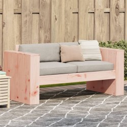 Canapé de jardin 2 places 134x60x62 cm bois massif de douglas 