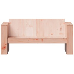 Canapé de jardin 2 places 134x60x62 cm bois massif de douglas 