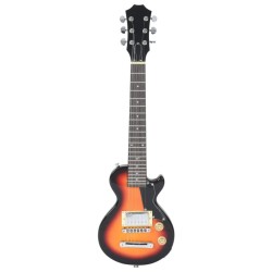 Guitare électrique pour enfants et sac marron et noir 3/4 30" 