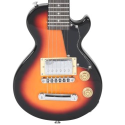 Guitare électrique pour enfants et sac marron et noir 3/4 30" 