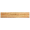 Appuis de fenêtre 2 pcs marron clair bois de chêne massif 