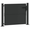 Porte de Jardin Noir 100 x 100 cm Acier peint par poudre 