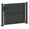 Porte de Jardin Noir 100 x 100 cm Acier peint par poudre 