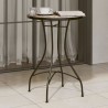 Table de bistro mosaïque terre cuite blanc Ø50x70 cm céramique 