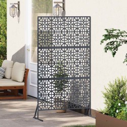 Écran d'intimité anthracite, 100cm x 50cm x 180cm, en acier. 