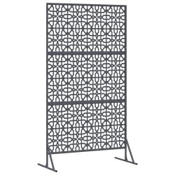Écran d'intimité anthracite, 100cm x 50cm x 180cm, en acier. 