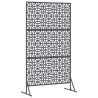 Écran d'intimité anthracite, 100cm x 50cm x 180cm, en acier. 