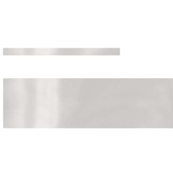 Bordure de jardin 4 pcs Argent 450 x 15 cm Acier inoxydable 