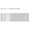 Bordure de jardin 4 pcs Argent 450 x 15 cm Acier inoxydable 