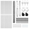 Set de clôture Set de 2 Acier galvanisé 25 x 1,5 m Durable 