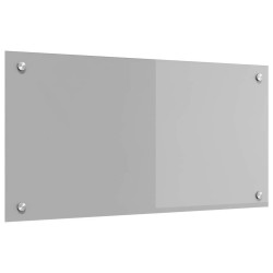 Éclairage de crédence de cuisine gris clair 80x40x0,6 cm en verre trempé 