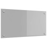 Éclairage de crédence de cuisine gris clair 80x40x0,6 cm en verre trempé 