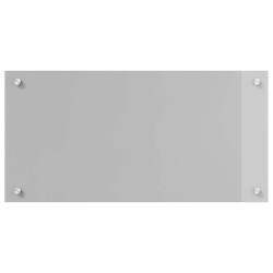 Éclairage de crédence de cuisine gris clair 80x40x0,6 cm en verre trempé 