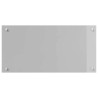 Éclairage de crédence de cuisine gris clair 80x40x0,6 cm en verre trempé 