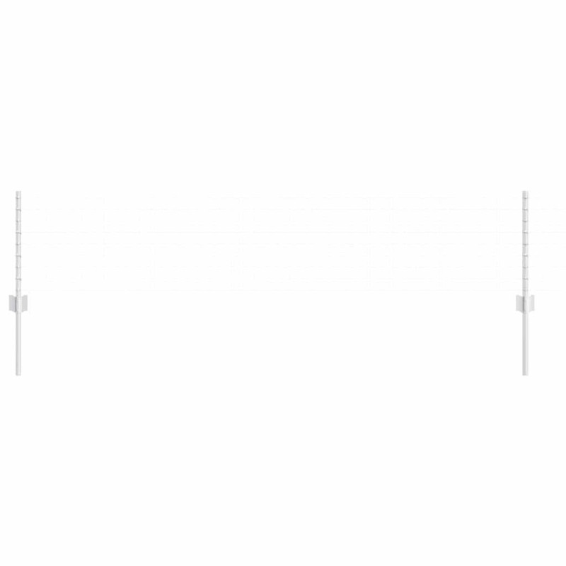 Poteaux de clôture U-Channel en acier galvanisé, 11 pcs de 40 cm 
