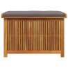 Boîte à coussins d'extérieur 90x50x60,5 cm bois massif d'acacia 