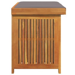 Boîte à coussins d'extérieur 90x50x60,5 cm bois massif d'acacia 