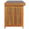 Boîte à coussins d'extérieur 90x50x60,5 cm bois massif d'acacia 