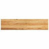 Appuis de fenêtre 2 pcs marron clair bois de chêne massif 