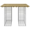 Banc de jardin design gabion 100x102x72 cm bois de pin imprégné 