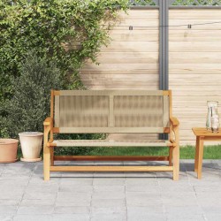 Banc de jardin Beige 76x122x73 cm Bois massif d'acacia 