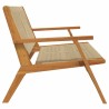 Banc de jardin Beige 76x122x73 cm Bois massif d'acacia 