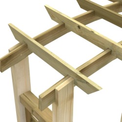 Arche en treillis 110x60x210 cm Bois de pin massif imprégné 