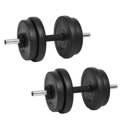 Haltère avec plaques 40 kg 