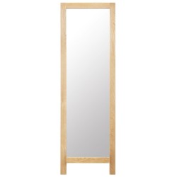 Miroir sur pied 48x46,5x150 cm Bois de chêne solide 