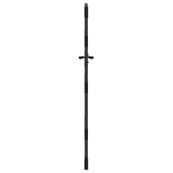 Porte de Jardin Noir 105 x 125 cm Acier peint par poudre 