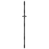 Porte de Jardin Noir 105 x 125 cm Acier peint par poudre 