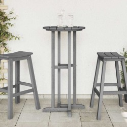 Table de Bar Gris Clair 55x55x107 cm HDPE 