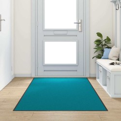 Paillasson Lavable Cyan 120x300 cm 