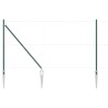Set de poteaux de clôture avec piquet 13 pcs Vert Ø32mm 160 cm 