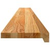 Appuis de fenêtre 2 pcs marron clair bois de chêne massif 