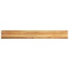 Appuis de fenêtre 2 pcs marron clair bois de chêne massif 