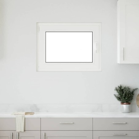 Fenêtre de sous-sol« RISOR » 80 x 70 cm oscillo-battante DIN gauche blanche 