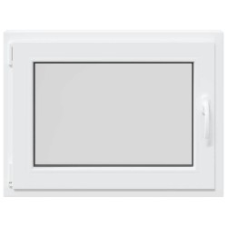 Fenêtre de sous-sol« RISOR » 80 x 70 cm oscillo-battante DIN gauche blanche 