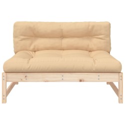Canapé central 120x80 cm bois de pin massif 