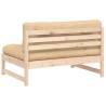 Canapé central 120x80 cm bois de pin massif 