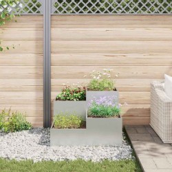 Jardinière 80x80x60 cm en acier galvanisé 