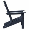 Chaise Adirondack Pliante Bleu Marine 74,5x80,5x90 cm HDPE 