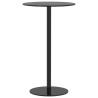 Table de jardin ronde noir Ø60x105 cm acier 